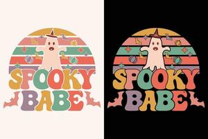 gespenstisch Baby Folge, Halloween eps Design vektor