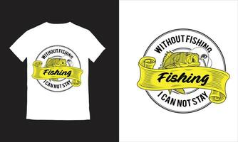 fiske t-shirt design fiske design vektor