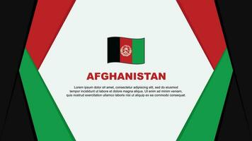 Afghanistan Flagge abstrakt Hintergrund Design Vorlage. Afghanistan Unabhängigkeit Tag Banner Karikatur Vektor Illustration. Afghanistan Hintergrund
