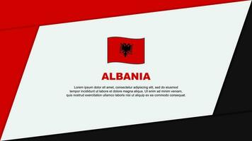 albania flagga abstrakt bakgrund design mall. albania oberoende dag baner tecknad serie vektor illustration. albania baner