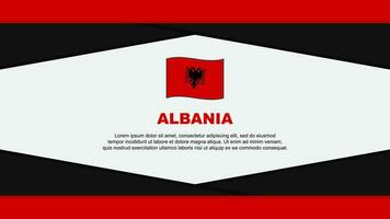 albania flagga abstrakt bakgrund design mall. albania oberoende dag baner tecknad serie vektor illustration. albania vektor