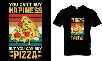 pizza t-shirt design vektor grafisk.