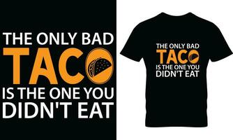 tacos t-shirt design vektor grafisk.