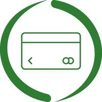 einzigartiges Vektorsymbol für Kreditkarten vektor