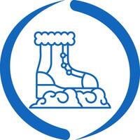 Vektorsymbol für Schneeschuhe vektor