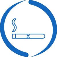 Einzigartiges Vektorsymbol für beleuchtete Zigarren vektor