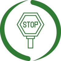 Stop-Schild-Vektor-Symbol vektor