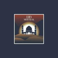 Eid Mubarak-Logo-Vektor vektor