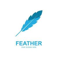 Autoren Feder Logo Vektor Symbol Illustration Design