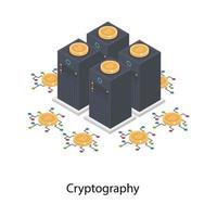 angesagte Kryptographiekonzepte vektor