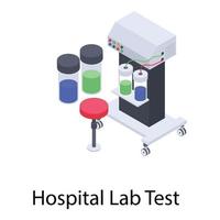 Labortests im Krankenhaus hospital vektor