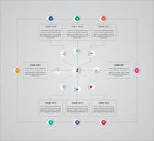 Infografik-Business-Template-Design vektor