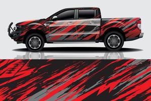 Sportwagen-Aufkleber-Wrap-Design-Vektor vektor