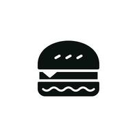 Burger Symbol isoliert auf Weiß Hintergrund vektor