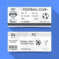 Fußball, Fußball-Ticket-Design. Vektor-Illustration vektor