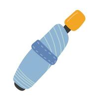 blå vikta paraply vektor illustration