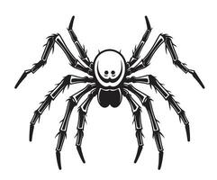 Spinne Insekt skizzieren Hand gezeichnet Halloween Vektor Illustration