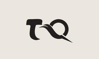 tq, qt, t, q abstrakt brev logotyp monogram vektor