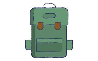 Rucksack Hand gezeichnet Illustration vektor