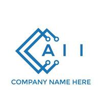 Aii-Brief-Logo-Design auf weißem Hintergrund. aii kreatives Initialen-Buchstaben-Logo-Konzept. aii Briefgestaltung. vektor