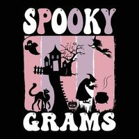 Halloween T-Shirt Design ,gespenstisch T-Shirt Design vektor