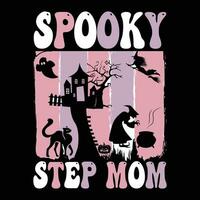 Halloween T-Shirt Design ,gespenstisch T-Shirt Design vektor