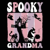 Halloween T-Shirt Design ,gespenstisch T-Shirt Design vektor