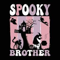 Halloween T-Shirt Design ,gespenstisch T-Shirt Design vektor