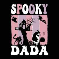 Halloween T-Shirt Design ,gespenstisch T-Shirt Design vektor