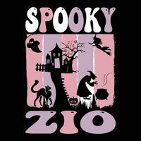 Halloween T-Shirt Design ,gespenstisch T-Shirt Design vektor