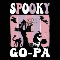 Halloween T-Shirt Design ,gespenstisch T-Shirt Design vektor