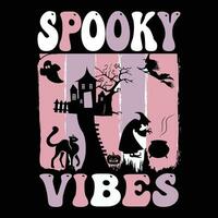 Halloween T-Shirt Design ,gespenstisch T-Shirt Design vektor