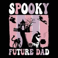 Halloween T-Shirt Design ,gespenstisch T-Shirt Design vektor