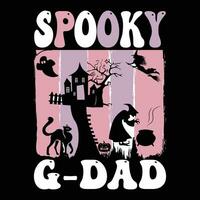 Halloween T-Shirt Design ,gespenstisch T-Shirt Design vektor