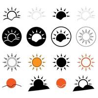 Sonnen Icon-Sammlung vektor