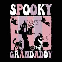 Halloween T-Shirt Design ,gespenstisch T-Shirt Design vektor