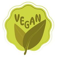 grünes veganes Symbol vegetarisches Symbol vektor