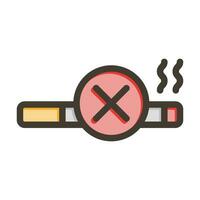 sluta rökning vektor tjock linje fylld färger ikon för personlig och kommersiell använda sig av.