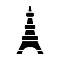 Eiffel Turm Vektor Glyphe Symbol zum persönlich und kommerziell verwenden.