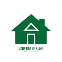 minimal och abstrakt logotyp av Hem ikon hus vektor silhuett isolerat hotell design