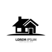 minimal und abstrakt Logo von Zuhause Symbol Haus Vektor Silhouette isoliert Design Symbol