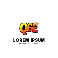 qe första logotyp design vektor