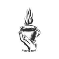 Kaffee Zeit Vektor Illustration Design