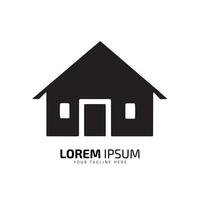 abstrakt logotyp av Hem ikon hus vektor silhuett isolerat design