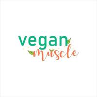 vegan Stimmung Typografie T-Shirt Design vektor