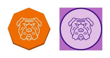 Bulldogge-Vektor-Symbol vektor