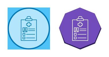 Vektorsymbol für medizinische Aufzeichnungen vektor