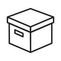 Box Paket Symbol Symbol Vektor Design Illustration