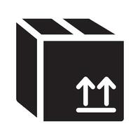 låda paket symbol ikon vektor design illustration