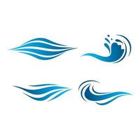 Wasserwelle Logo Bilder Illustration Design vektor